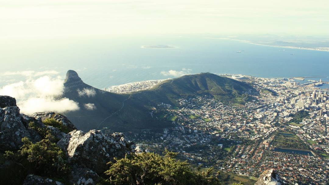 Cape Town bird eye view