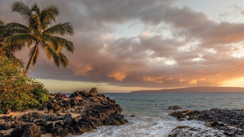 sunset at Maui, Hawaii